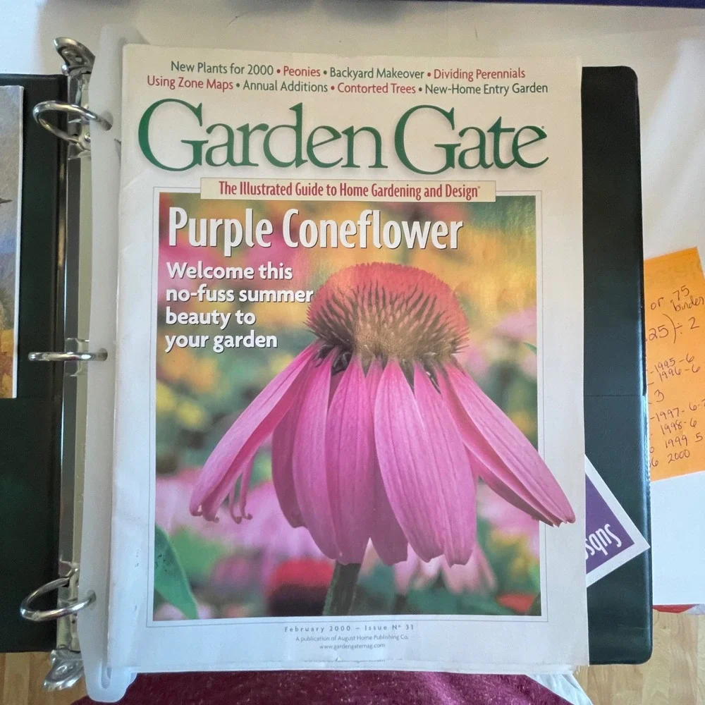 Garden Gate Magazine Collection Issues 31-36 with Binder and Index Green